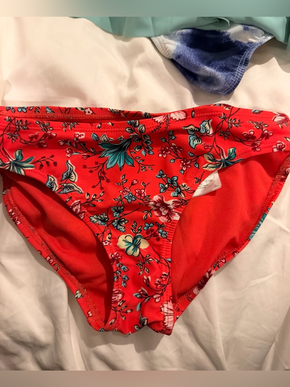 Gap Kids Red Floral Bikini Bottoms